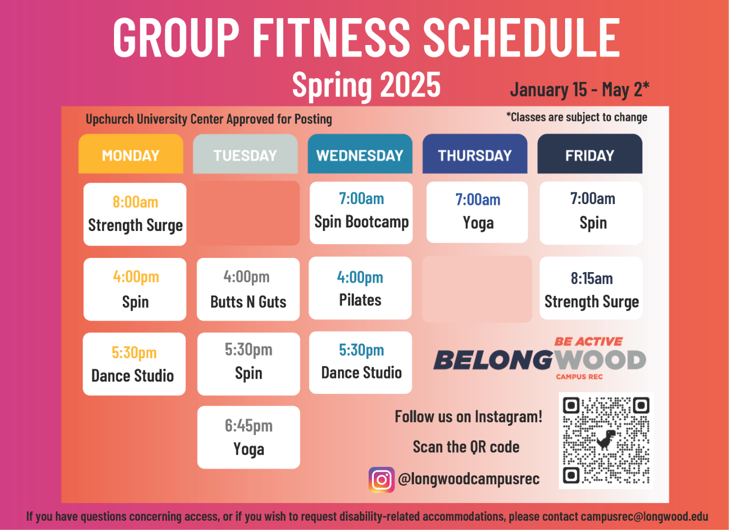 Group Fitness 1 Spring 25