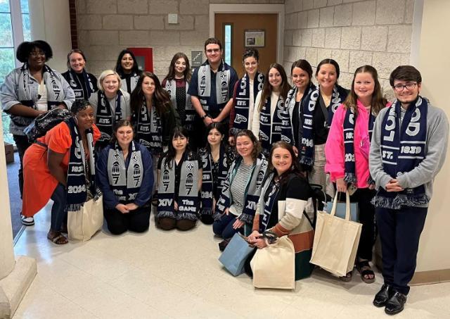 Martinsville students in their Longwood scarves