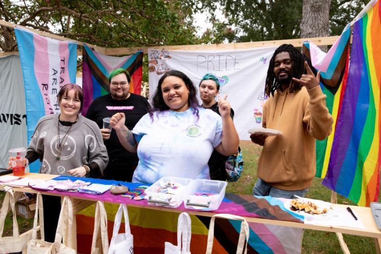 PRIDE booth at Oktoberfest