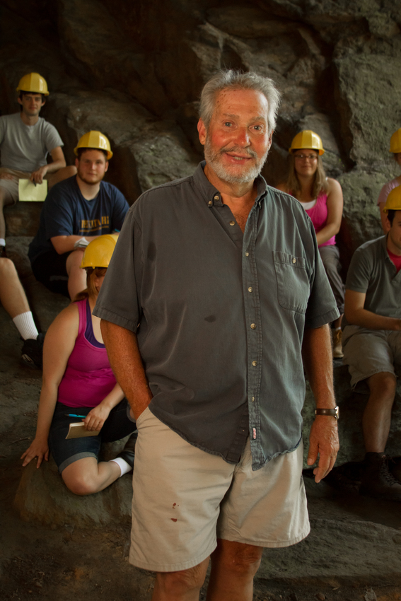 Dr. Jim Jordan with students in the field